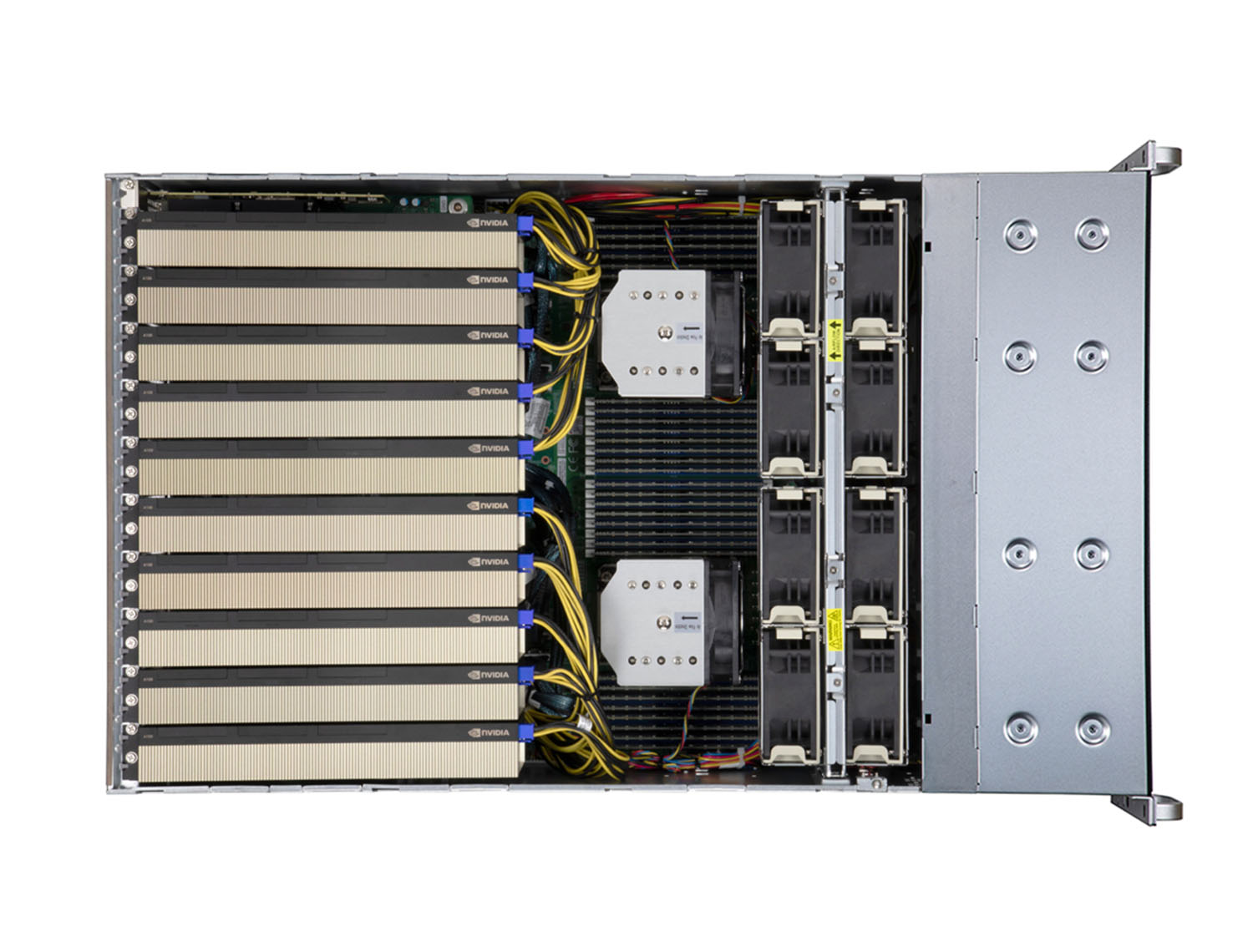 芯变 XinServer XR9430S 4U机架式 AI服务器 支持2颗第3代至强可扩展处理器 10张双宽GPU 32个内存插槽 24块热插拔硬盘产品图片3