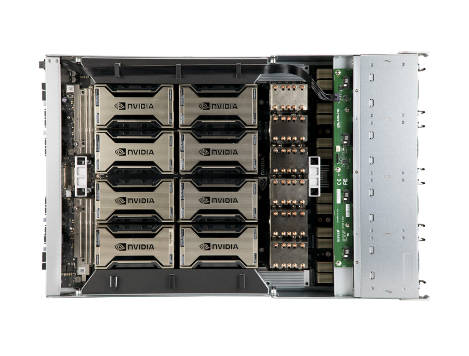 芯变 XinServer XE8430S 准系统 4U 双路第三代英特尔至强可扩展 CPU 平台 8GPU配置 8TB内存 6个热插拔存储位 4个3000W冗余钛金电源产品图片3