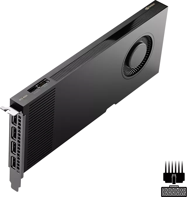 英伟达 RTX 4000 Ada 代，20GB GDDR6，4 个 DP，零售产品图片1