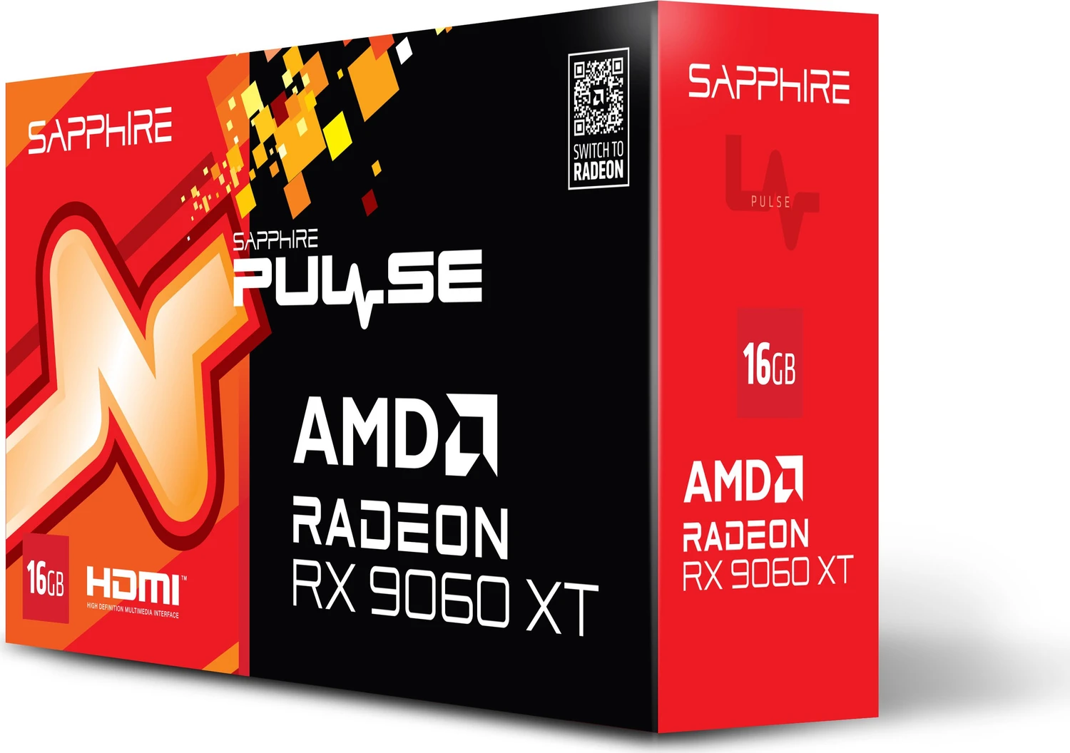 蓝宝石（Sapphire）Pulse Radeon RX 9060 XT，16GB GDDR6，2x HDMI，DP，简包零售产品图片6