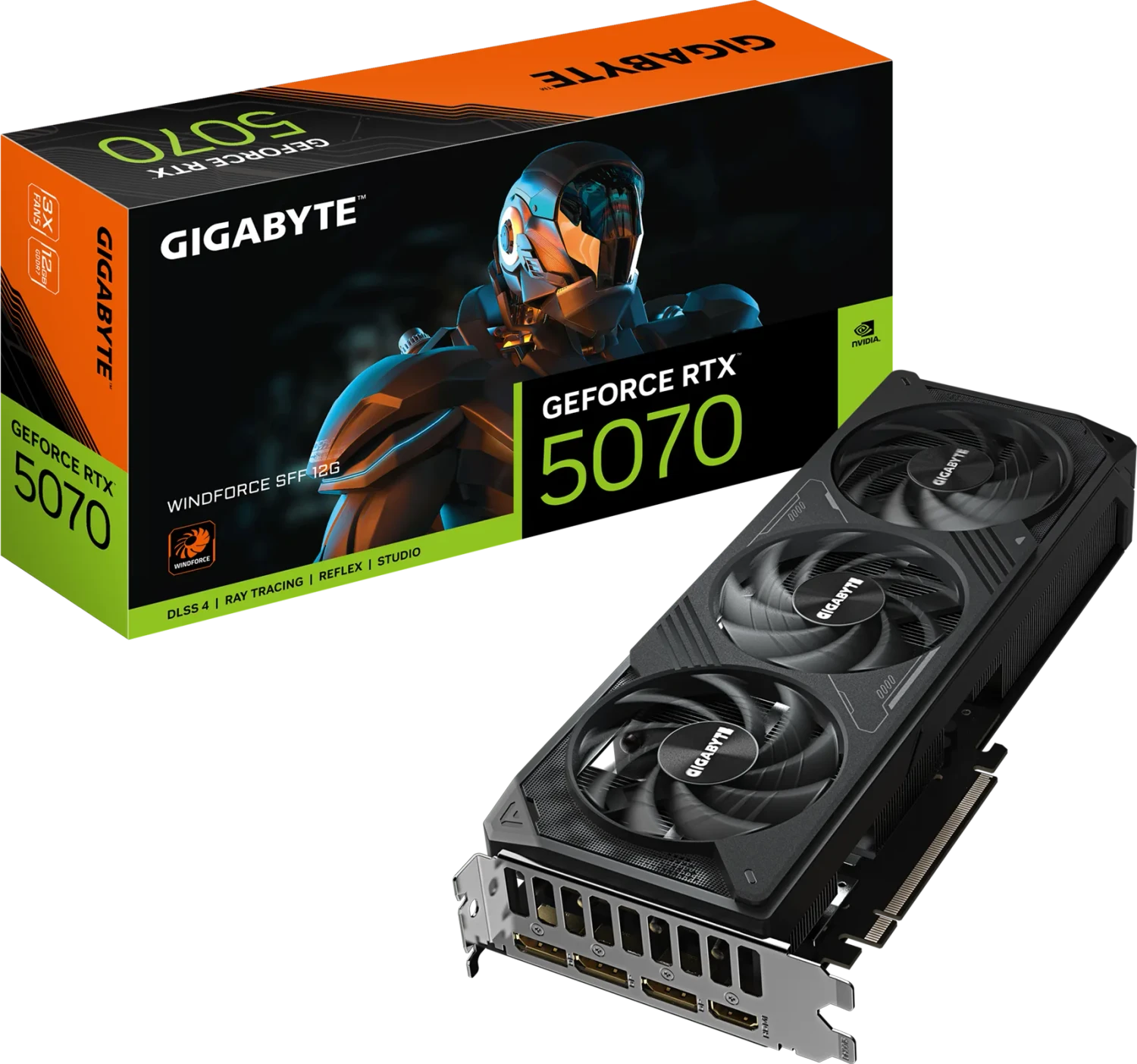 技嘉 GeForce RTX 5070 Windforce SFF 12G，12GB GDDR7，HDMI，3x DP产品图片10